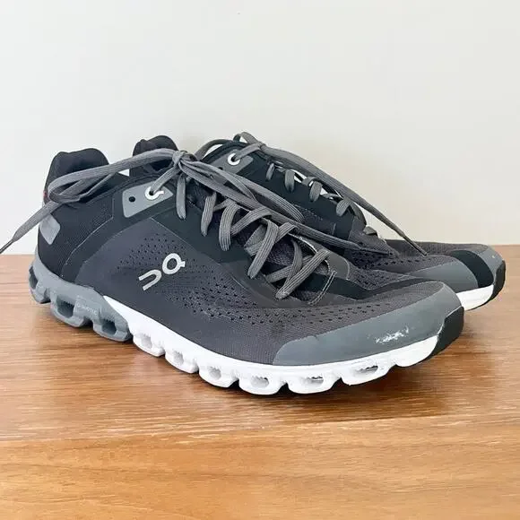 On Cloudflow Low Top Active Running Sneakers Asphalt Grey/Black